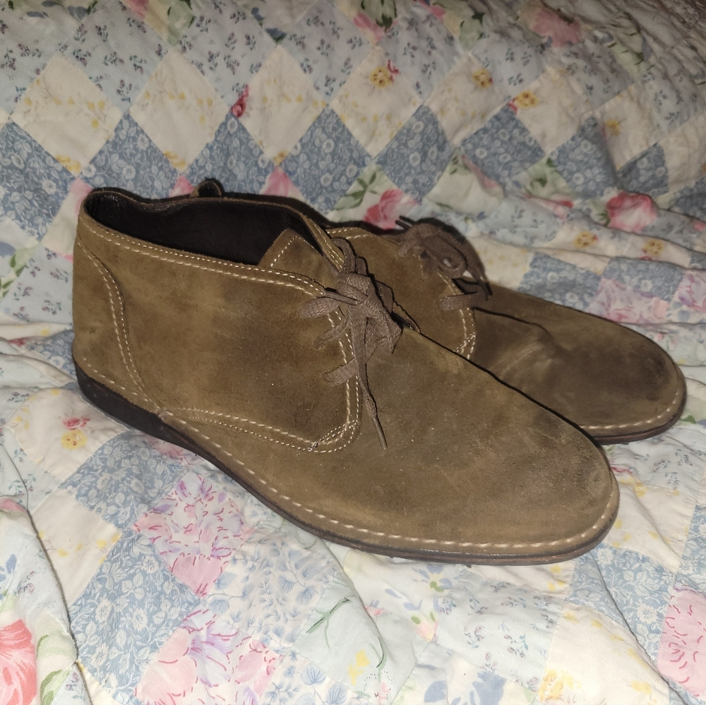 John Varvatos USA Men's Brown Suede Shoes